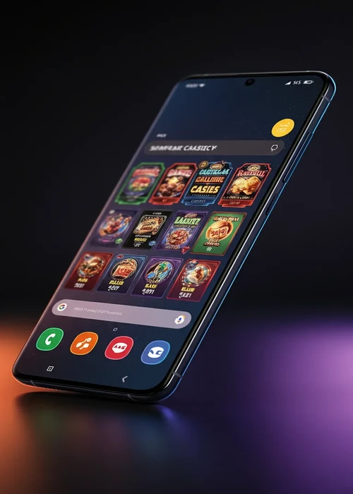 Afbeelding van het Winhero Casino spelaanbod met diverse gokkasten en live dealer tafels op een desktop en mobiel scherm.